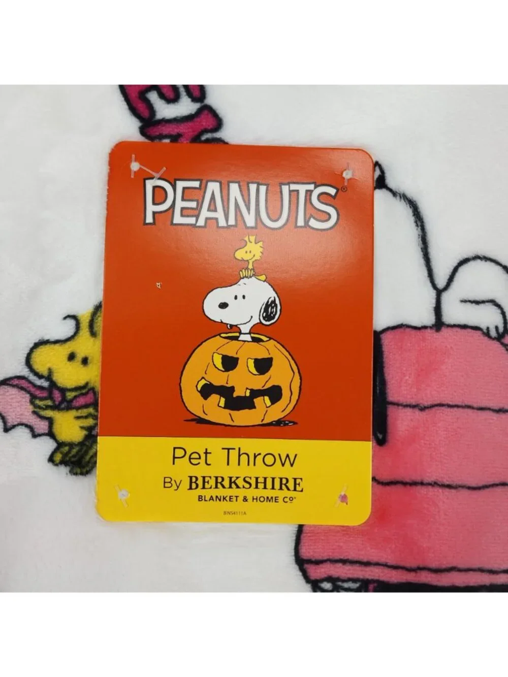 Peanuts Halloween Snoopy Pet Throw Blanket 60